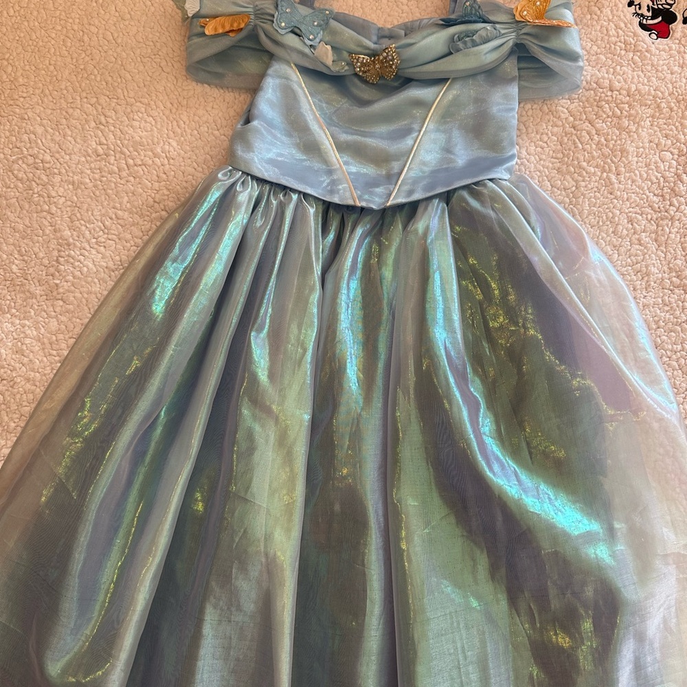 Disney Princess Cinderella blue Princess Dress with Butterfly Accents